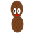 Peanut coloured friday icon