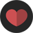 Black vs Red Heart icon