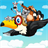 Flight with toucan icon