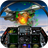 Fighter jet simulator icon
