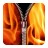Fire Zipper Lock Screen icon