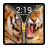 Zipper Lock Screen - Tiger 2 icon