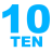 number ten icon