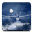 Gliders in the night sky 3D free icon