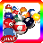 Billiard 8 balls 3d icon