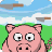 Pig vs knife icon