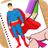 Super hero Coloring icon