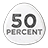 50 Percent icon