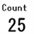 Count 25 icon