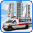 city ambulance rescue 3d icon