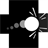 Dark jump icon