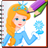 Ice Princess Coloring icon