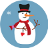Snowman Love Fruit icon