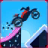 Action Motor Bike jump icon