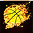 Basketball stars shot icon