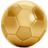 Golden Soccer poop Ball icon