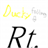 Ducky falling down icon
