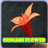 easy origami flower icon
