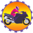 Motorbike Driving Circle Wheel icon