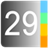 Clean calendar widget icon