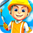 Construction City For Kids icon