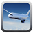 Aircraft driving simulator 3D icon