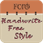 Handwrite Font Style Free icon