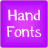 Handwritten Free Font Theme icon