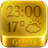 Gold Clock Weather Widget icon