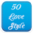 50 Love Fonts Style icon