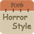 Horror Font Style Free icon