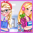 Elsa and Rapunzel College girls icon