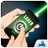 Laser neon camera simulator icon