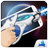 Space laser weapon shot icon