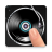 Vinyl record finger DJ icon