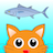 Distinguish Food And Rubbish - Feed Cute Cat With Delicious Fish icon