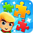 Jigsaw puzzle baby icon