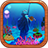 underwater world treasure escape icon