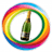 Spin the champagne bottle icon