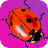 Cute ladybugs icon