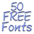 Free Fonts 50 Pack 22 icon