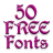 Free Fonts 50 Pack 3 icon