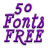 Descargar Free Fonts 50 Pack 5