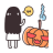 Photo Decor Japan Ghost Halloween Sticker 1.1