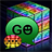 GO SMS Pro style rainbow cube icon