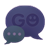 GO SMS Theme Dark Purple version 2.3