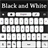 Keyboard Black and White icon