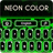 Keyboard Skin Colors Neon icon