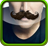 Mens Hairstyles Mustache icon