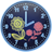 Neon Flowers Analog Clock icon